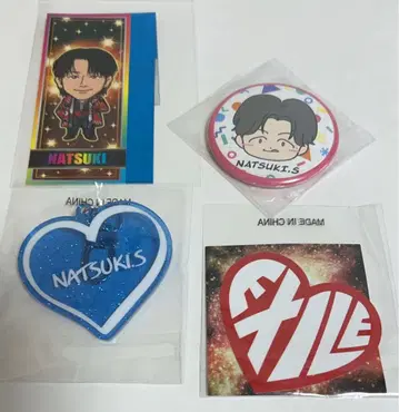 사와모토 나츠키 라메 네임 키링 캔뱃지 2