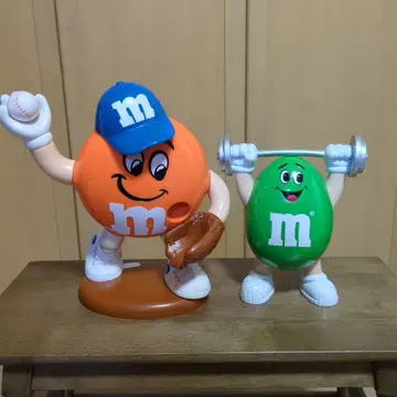 [ 희귀 ] 90s m&m's 엠앤엠즈 디스펜서 야구 & 덤벨