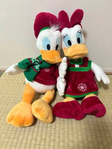 새상품 미사용 디즈니 스토어 도날드 데이지 봉제 인형 세트