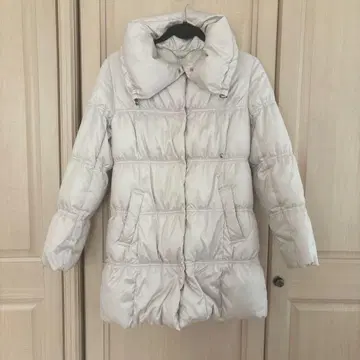 ef-de 후드 부착 라이트 베이지 다운 자켓