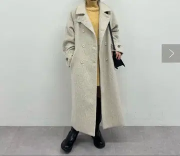 디스코트 샤기 롱 코트