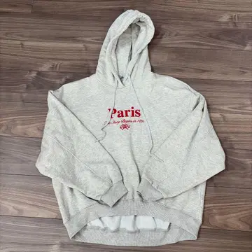 ZARA 파리 맨투맨 후드티 그레이
