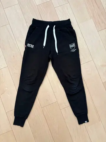 SY32 블랙 조거 팬츠 M 사이즈