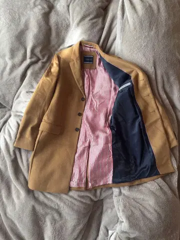 [ 새상품급 ] TOMMY HILFIGER 체스터 코트 카멜 M