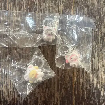 산리오 포근포근 스노우 표시 액세서리 3개