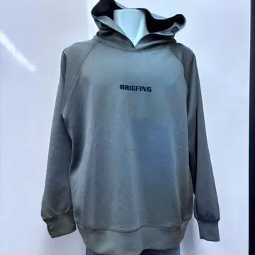 BRIEFING 리커버리 웨어 후드 부착 후드티 그레이 L 사이즈