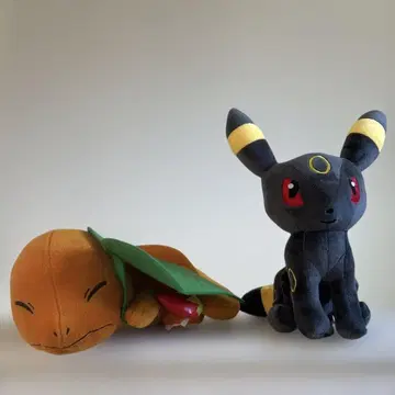 포켓몬스터 파이리 블래키 봉제 인형 2점