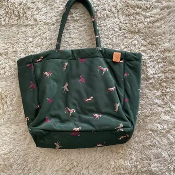 러셋 다크 그린 토트백