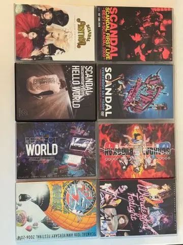 묶음 판매 SCANDAL DVD 컬렉션 8장 세트