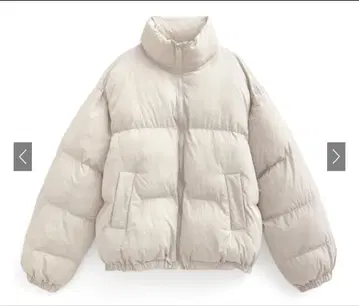 스탠드 카라 숏 기장 다운 자켓