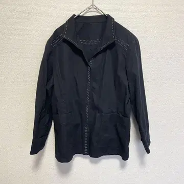 Antic Piatto 스티치 디자인 자켓 블랙 M 사이즈