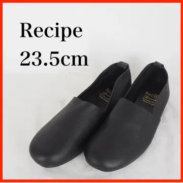 O6905*Recipe*L컷 슬립온*23.5cm*블랙