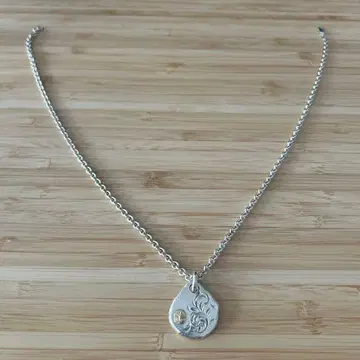 TADY&KING 실버 목걸이 당초 무늬 1999년