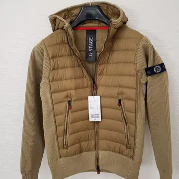 G-Stage 후드 부착 니트 콤비 다운 90 자켓