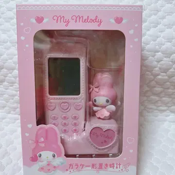 산리오 초귀염 마이멜로디 폴더폰형 탁상시계