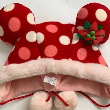 도쿄 디즈니 리조트 미니 팬캡 귀도리 모자 크리스마스 2009