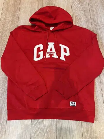 GAP 30주년 레드 후드 부착 후드티 L 사이즈