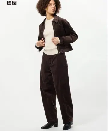 유니클로 코듀로이 커브 팬츠