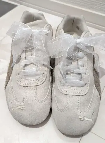 PUMA 스웨이드/캔버스 스니커즈 24.5cm