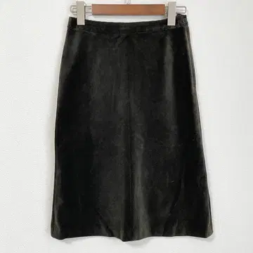 미쉘클랑 코듀로이 무릎 기장 스커트 다크 그린 가을/겨울 성인 여성