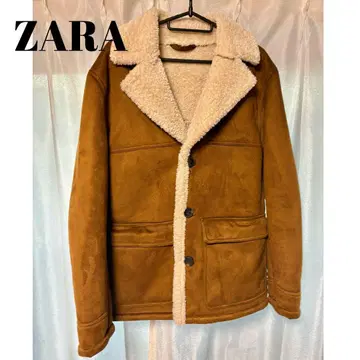 ZARA 브라운 보아 무스탕 자켓