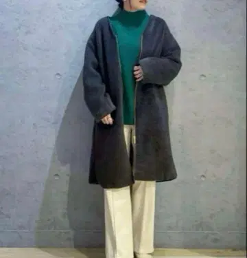 렙심 LEPSIM 노카라 보아 롱 코트