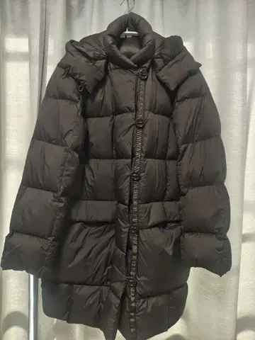 유니클로 U 울트라 라이트 다운 롱 기장 카키 가벼운 방한 S 사이즈