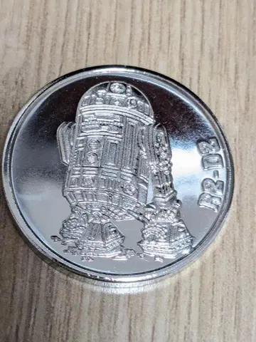 기념 메달 스타 워즈전 R2-D2 회장 한정판 실버 굿즈 레어템
