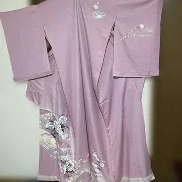 가봉 기모노 순수 실크 탄고 크레이프 원단 가봉 상태 리메이크 재료