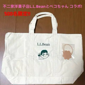 500명 한정판! 후지야 양과자점 L.L.Bean x 페코짱 토트백 자수