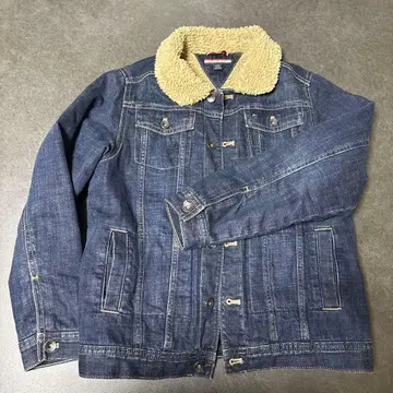 TOMMY HILFIGER 보아 옷깃 데님 자켓 M