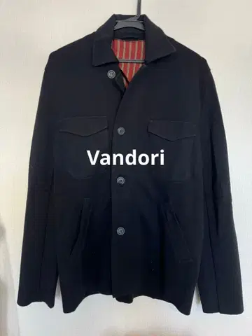 Vandori 울 니트 자켓 블랙