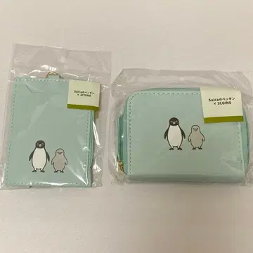 Suica 펭귄 3코인즈 코인 케이스 패스 케이스 스카이블루