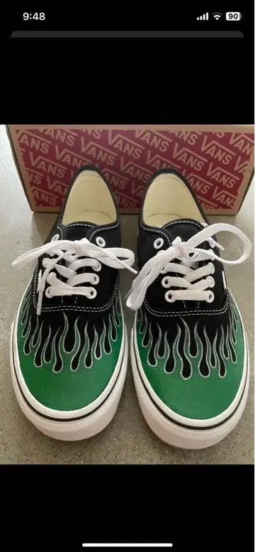 Vans 오센틱 파이어 패턴