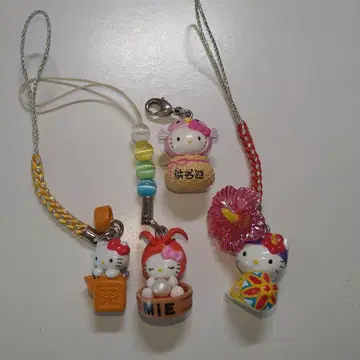 지역 한정 키티 미에현 시즈오카현 오키나와현 스트랩 지퍼 마스코트