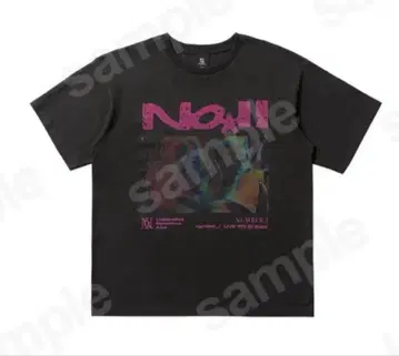 Number i 흑먹색 T셔츠 NO.II 2025 굿즈 1회 착용