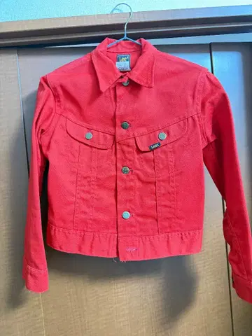 Lee 레드 데님 자켓 사이즈 12