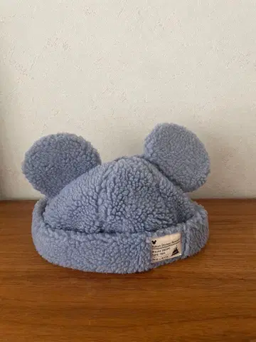 디즈니랜드 미키마우스 귀달린 보아캡 모자 블루 [거의 새상품]