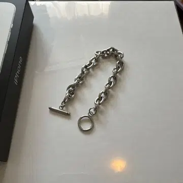 실버 체인 팔찌 토글식
