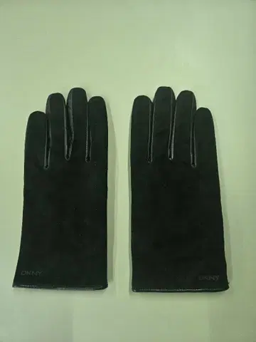 DKNY 블랙 스웨이드 가죽 장갑