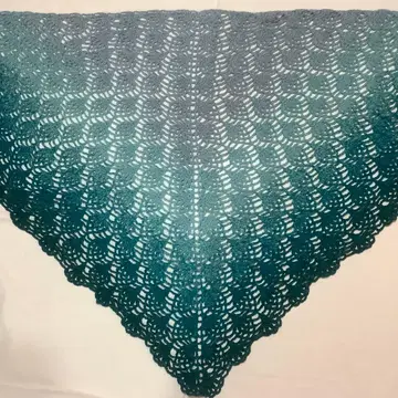 삼각형 숄 발레용 핸드메이드 그라데이션