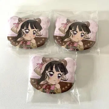 귀멸의 칼날 실로의 가을 축제 캔뱃지 츠유리 카나오 가을 축제 곰 캔뱃지