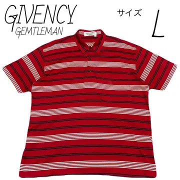 GIVENCY GEMTLEMAN 반팔 피케 셔츠 사이즈 L 보더 무늬