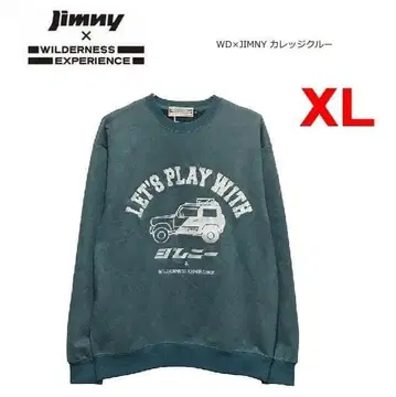 짐니 x 윌더니스 익스피리언스 칼리지 크루 트레이닝복 그린 XL