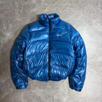 y2k 00s 다운 자켓 퍼프 자켓 광택 블루 짧은 기장