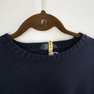 ZANONE 네이비 5 게이지 크루넥 니트 사이즈 50