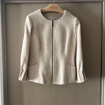 chousonnette 슈소네트 노카라 자켓 크림색 7호