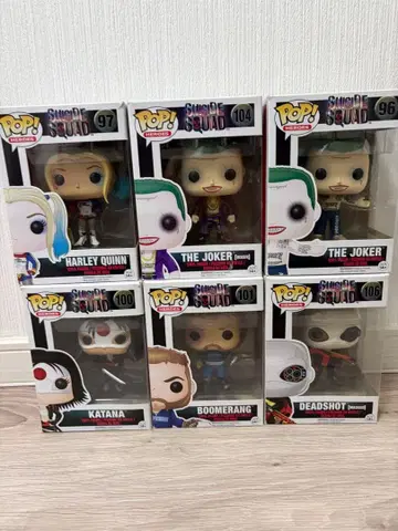 Funko POP 수어사이드 스쿼드 6체 세트