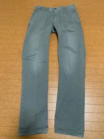 INCOTEX 그레이 슬림핏 치노 팬츠 보이프렌드 팬츠