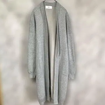 10374 아즈르 AZUL 롱 니트 가디건 M 겉옷 그레이 구제 의류